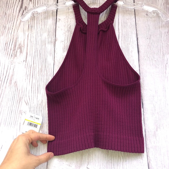 (Free people) plum seamless crop top - Picture 3 of 4